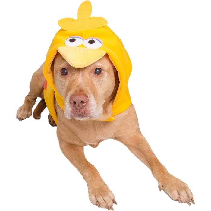 Костюм для собак Сезам вулиця (Big Bird) - теплий худі для собак, розміри S, M, L, XL - ідеально для Хелловіну, вечірок, фотосесій, подарунок для собаківника
