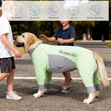 Комбінезон захисний від сонця Yeapeeto Hund UPF 50+ 5XL Хакі (швидковисихаючий, дихаючий, анти-шерсть)