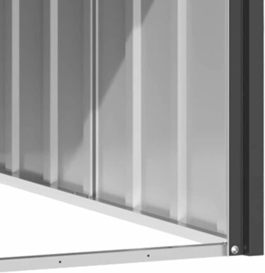 Будка для собаки vidaXL антрацитова 116,5x153x81,5 см, оцинкована сталь