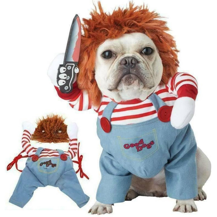 Костюм для собак на Хелловін: жахливий косплей для тварин, вечірка, рольові ігри, святкування (M)