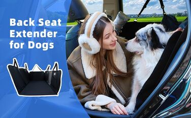 Захист для заднього сидіння автомобіля для собак, водовідштовхуючий, стійкий до подряпин, з PU-шкіри, міцна основа, витримує 180 кг, лежанка для собак в авто, захист сидіння від бруду та шерсті