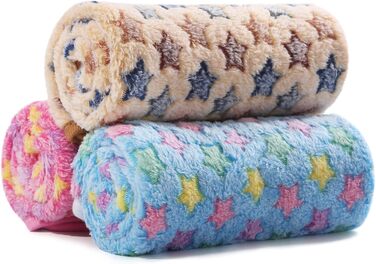 М'яка ковдра для собак та котів Demigeat, 3 шт. - тепла та зручна ковдра для лежанки, переноски, подорожей. Підходить для маленьких та середніх тварин.