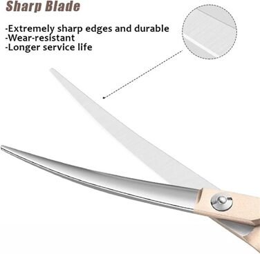 Професійна вигнута ножиця для собак 7 дюймів (440C сталь) - для грумінгу собак та котів