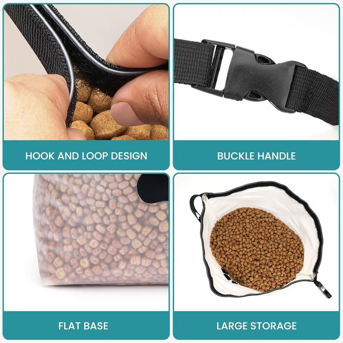 Сумка для зберігання корму для собак BELLE VOUS - 9 л, для подорожей, зручна та практична