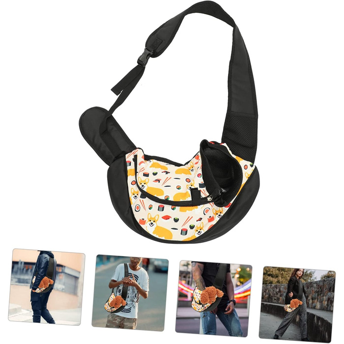 Транспортна сумка для собак та котів Housoutil, 44x26x2 см, зелена