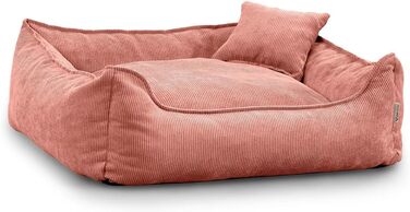 Gutekissen® Lucky: М'яке ліжко для собак – зручне, миється, з поліуретановою начинкою, знімний чохол (персик, XS - 55x40)
