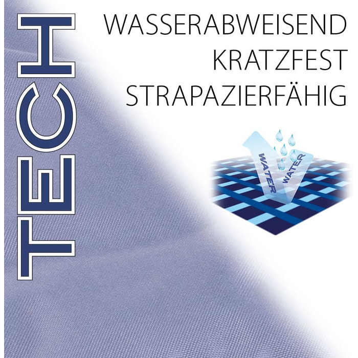 Ортопедичний лежак для собак та котів FERPLAST Polo - блакитний, 80 x 50 x 8 см, M