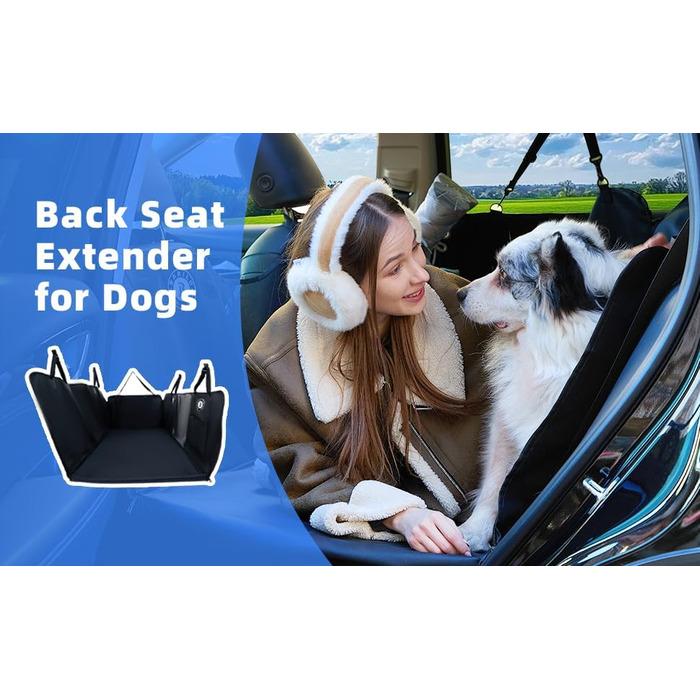 Захист для заднього сидіння автомобіля для собак, водовідштовхуючий, стійкий до подряпин, з PU-шкіри, міцна основа, витримує 180 кг, лежанка для собак в авто, захист сидіння від бруду та шерсті