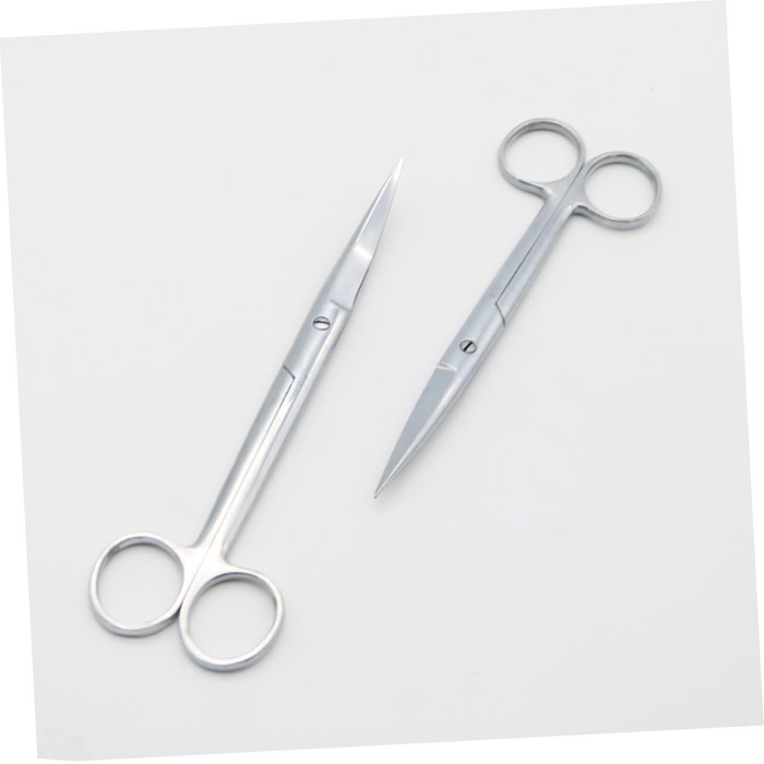 Професійна шерстьрізка для тварин DOITOOL: 2 шт. з нержавіючої сталі, пряма та вигнута насадки