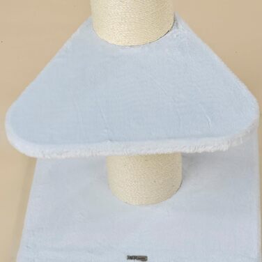 Драбина для котів RHRQuality Royalty – 158 см, товсті сизалеві стовпи (20 см), колір блакитний