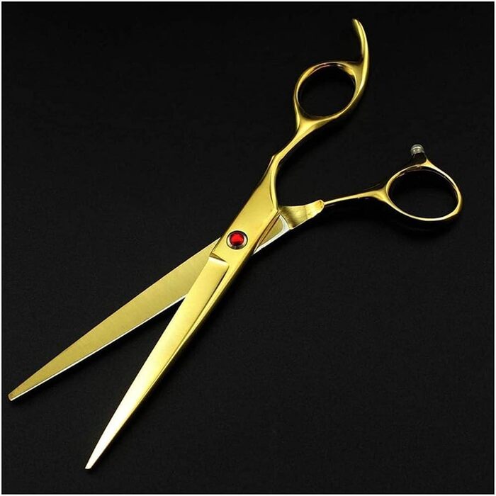 Професійні ножиці для собак, вигнуті ножиці для стрижки шерсті, регульований набір ножиць з нержавіючої сталі, для догляду за шерстю тварин