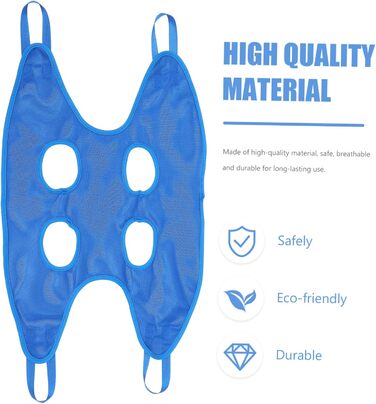 Гамак для грумінгу собак з машинкою для грумінгу та кусачками для нігтів. Практичний та безпечний гамак для догляду за домашніми тваринами. Колір: блакитний