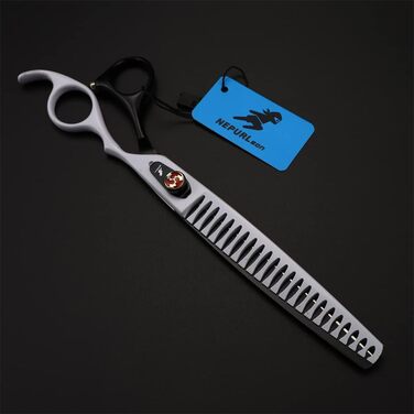 Професійна витончувальна та доглядова ножиці для собак та котів, 8.0 дюймів, з зубчастими лезами