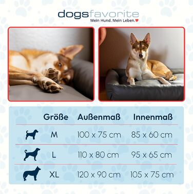 Ортопедична подушка-ліжко для собак M, 100 x 75 см, чорна, з штучної шкіри