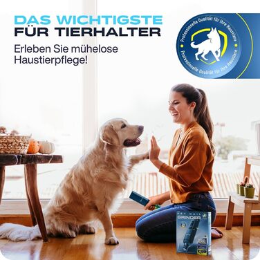 Електрична пилка для кігтів собак PETPROVED з LED підсвічуванням, електрична точилка для кігтів, безпечна і тиха, для догляду за кігтями собак і котів