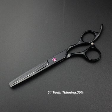 Професійна шерстьостригальна ножиці для собак: 4-частинний набір + гребінець (пряма, фінішна, вигнута)