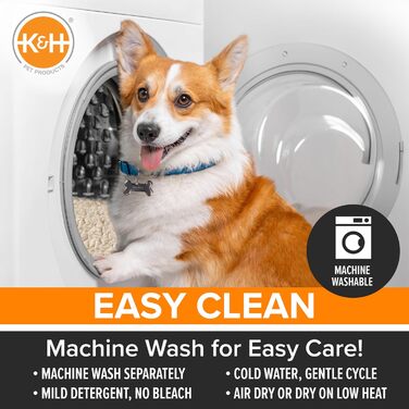 Підстилка для собачого ліжка K&H Pet Products, розмір S, 55.9 x 56 x 43 x 5 см, перероблювана коробка