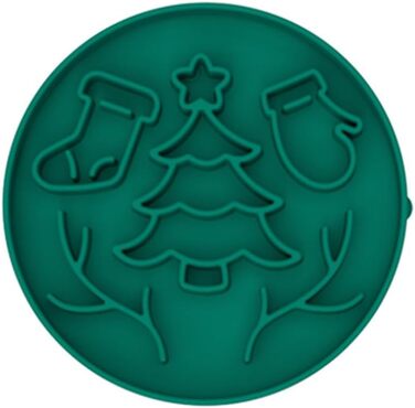 Повільний напувалка для собак з присосками, силіконовий килимок проти проливання, запобігає заковтування, здорове харчування, нетоксичний (Зелений)