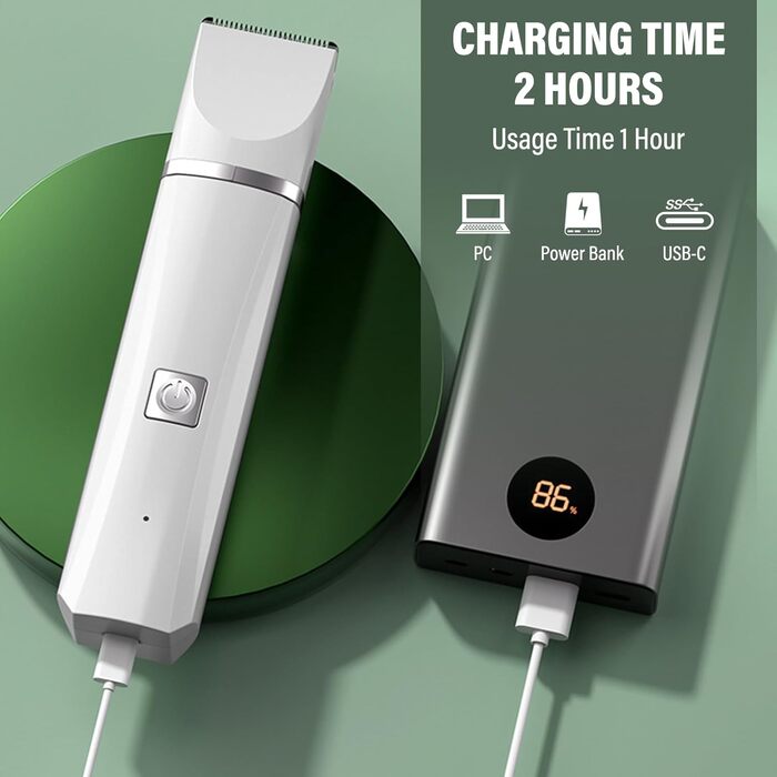 Машинка для стрижки собак EUJAM 4-в-1: професійна, миється (IPX7), для грумінгу лап, очей, вух та обличчя