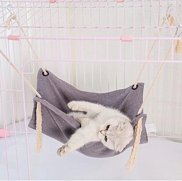 Гамак для кота, лежанка-переноска, гамак-ліжко для котів, тхорів, щурів, кроликів, маленьких собак та інших домашніх тварин. Розмір 47x47 см (зелений)