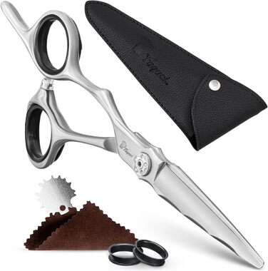 Професійна фен-ножиці для волосся Fagaci 6 дюймів (ліва рука), японська сталь, надзвичайно гострі леза, для перукарів