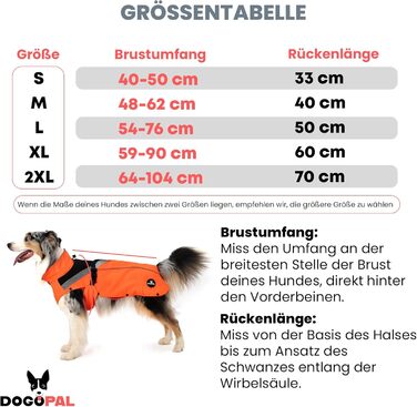 Водонепроникний дощовик для собак з винімним флісовим підкладкою, розмір L, помаранчевий