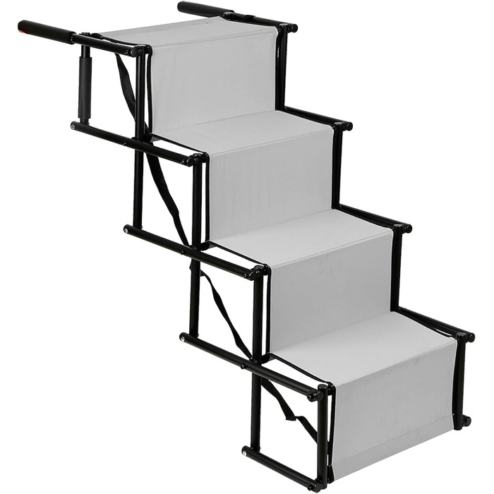 Рампа для собак Homewell - складана, до 70 кг, регульована, сіра