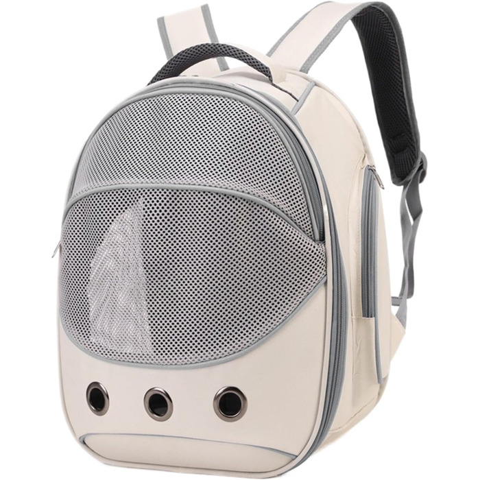 Транспортна сумка для собак, кошенят, кроликів - сіра, зручна, дихаюча, для подорожей та прогулянок