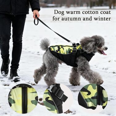 Водонепроникний теплий зимовий одяг для собак - тепла куртка для цуценят та собак різних розмірів, ідеально підходить для прогулянок, навчання та активного відпочинку на вулиці