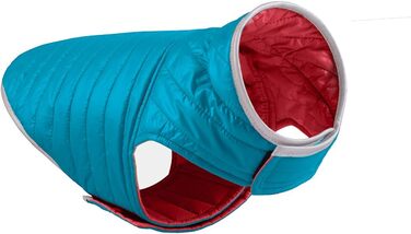 Зимова куртка для собак - тепла, водонепроникна жилетка з наповнювачем, світловідбиваюча, для осені/зими (XL, червоний + синій)