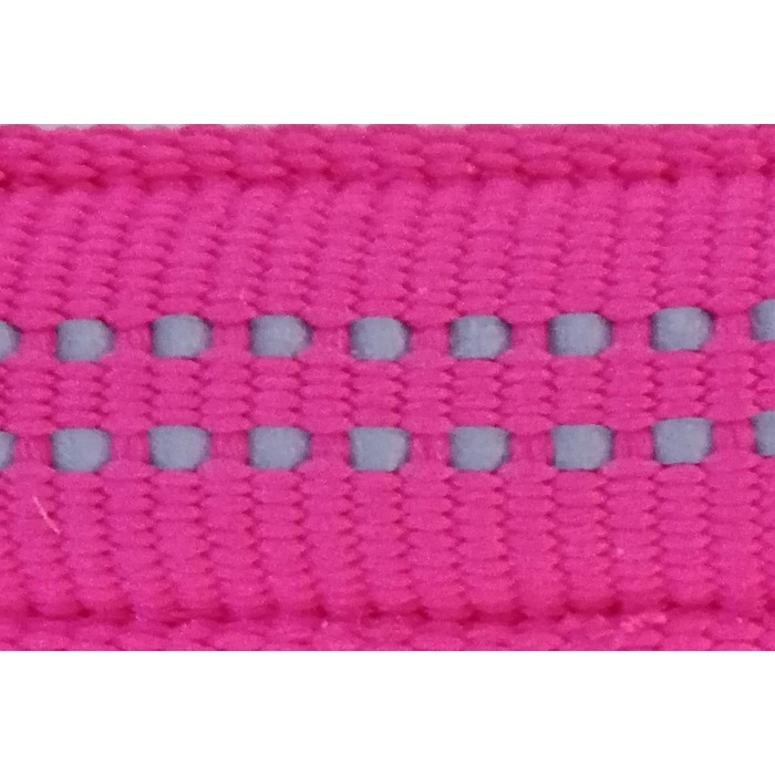 Шлейка для собак Feltmann Super Soft, світловідбиваюча, рожева, обхват грудей 35-50 см, ширина стрічки 15 мм