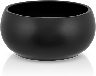 Керамічна годівниця для собак hej.mo | Чорна | Діаметр 16 см, об'єм 0,9 л | Міцна, для миття в посудомийній машині, стійка до подряпин та укусів | Годівниця для маленьких та середніх собак