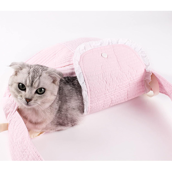 Травельна переноска для собак та котів Yctze, рожева, до 6,5 кг