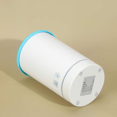 Машина для миття лап тварин FRCOLOR з силікону, USB-зарядка, ротаційна щітка, блакитний/білий колір, 16.4*10.4*2.3 см