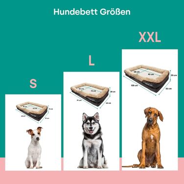 Ортопедичне ліжко для великих собак Emmi-pet, 91x68x20 см, м'яке і дихаюче собаче ліжко, нековзке, довговічне, пране, для великих і середніх собак