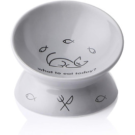 Керамічна годівниця для котів Sweejar з підняттям, 140 мл, запобігає заворотам, для води та корму