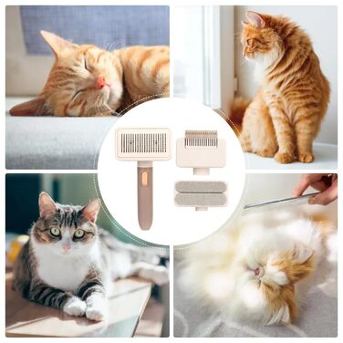 Гребінець для грумінгу домашніх тварин, багатофункціональна щітка для шерсті собак, багаторазова, портативна, для розплутування