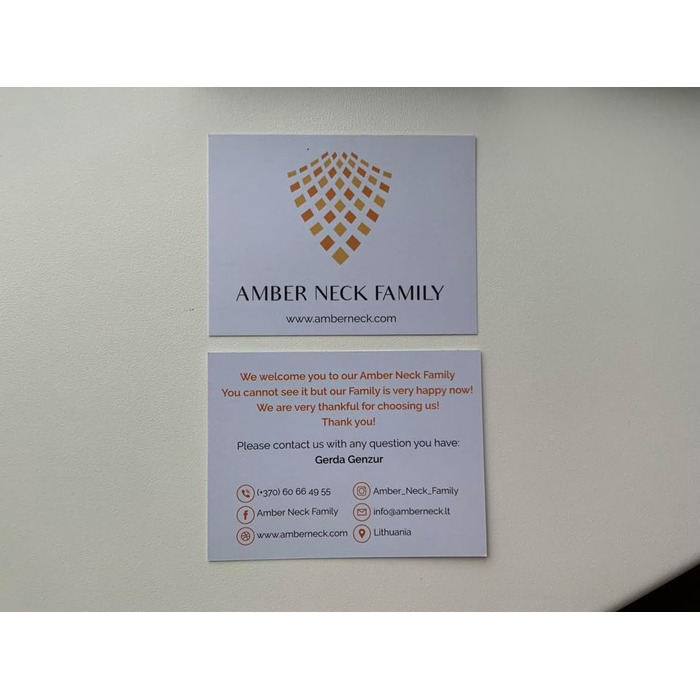Нашийник для собак з натурального балтійського бурштину Amber Neck, шкіряний, регульований, ручна робота, подарункова упаковка, 65-70 см