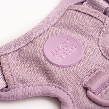 Шлейка для котів LucyBalu® Explorer з повідком | Безпечна шлейка з відділенням для AirTag | Lila XS/S