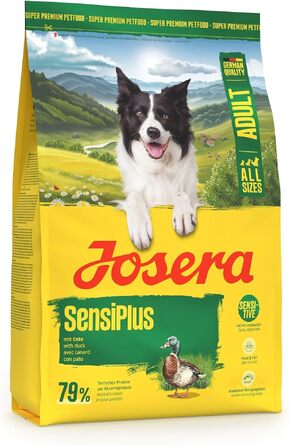 Сухий корм для дорослих собак JOSERA SensiPlus з качкою та рисом, гіпоалергенний, 12.5 кг