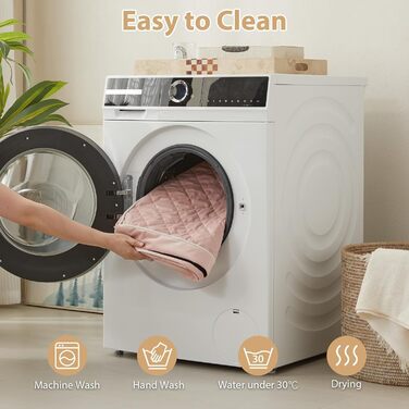 Ортопедичне собаче ліжко WNPETHOME XL, водонепроникне, рожеве, 104x69x10 см. Знімний, пральний чохол та антиковзаюча підкладка