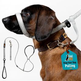 Повідок Total Pet Figur 8 для собак, плоский, з антизаплутуючим механізмом, функцією анти-тягнення, відбивною стрічкою та м'якою нашийною підкладкою, 210 см