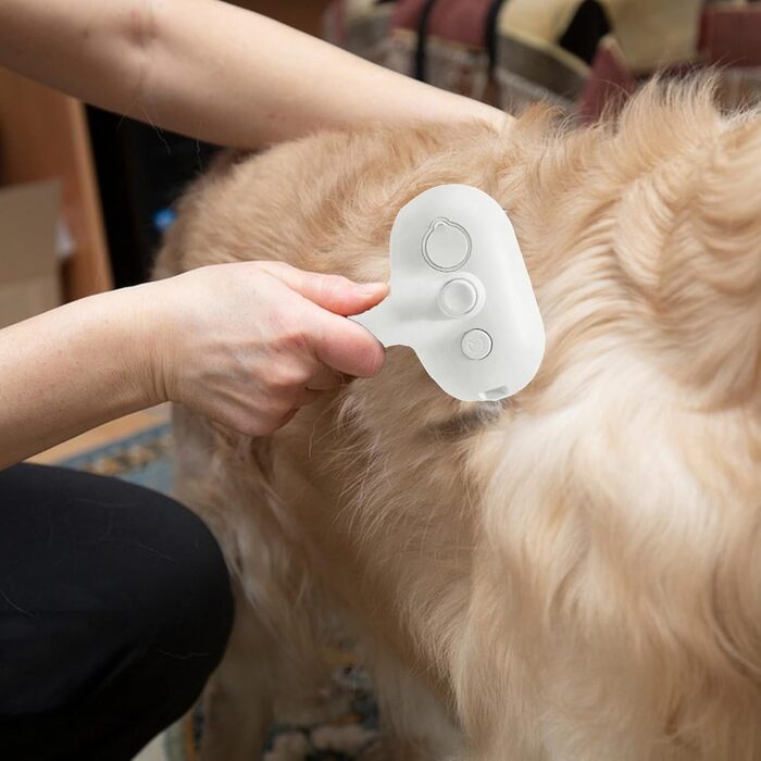 Бурштук для грумінгу собак Furrybasics: для здорового хутра та розпушування | Практична парова щітка для догляду за шерстю