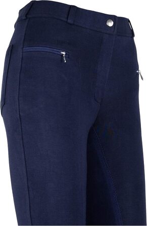 Жіночі бриджі для верхової їзди RL24 BASICLINE з повним сидінням, темно-сині (48)