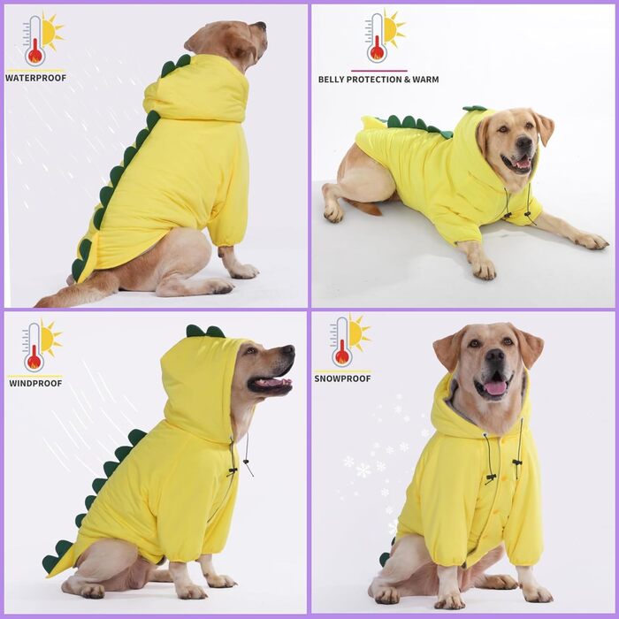 LovinPet Худі з капюшоном для собак середніх та великих порід, Large