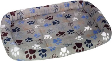 Ноббі мат з бортиком овальний Classic Lissi світло-сірий 68 x 48 x 8 см, світло-сірий