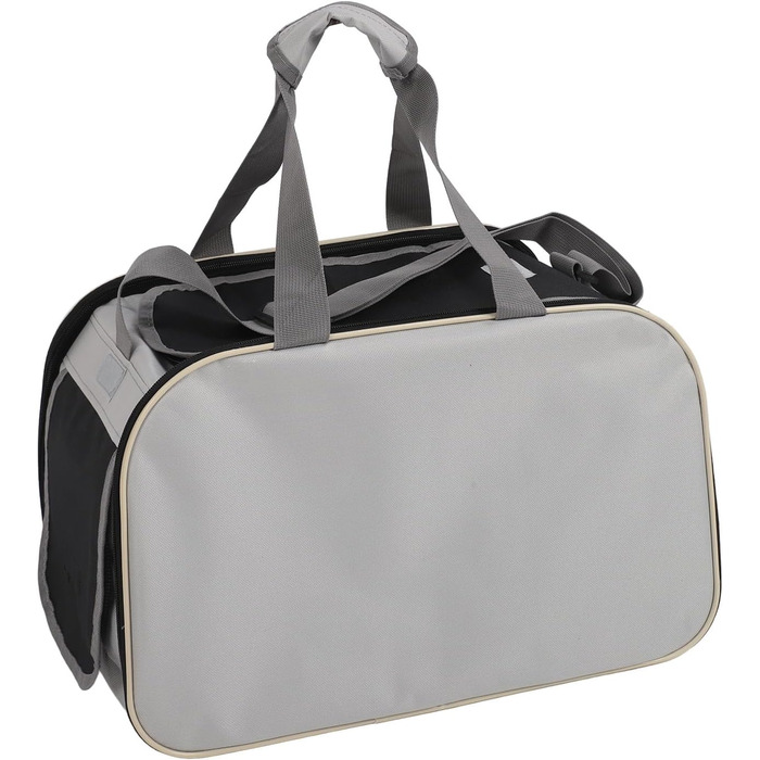 Транспортна переноска для собак та котів, складана, зелена (чорна)