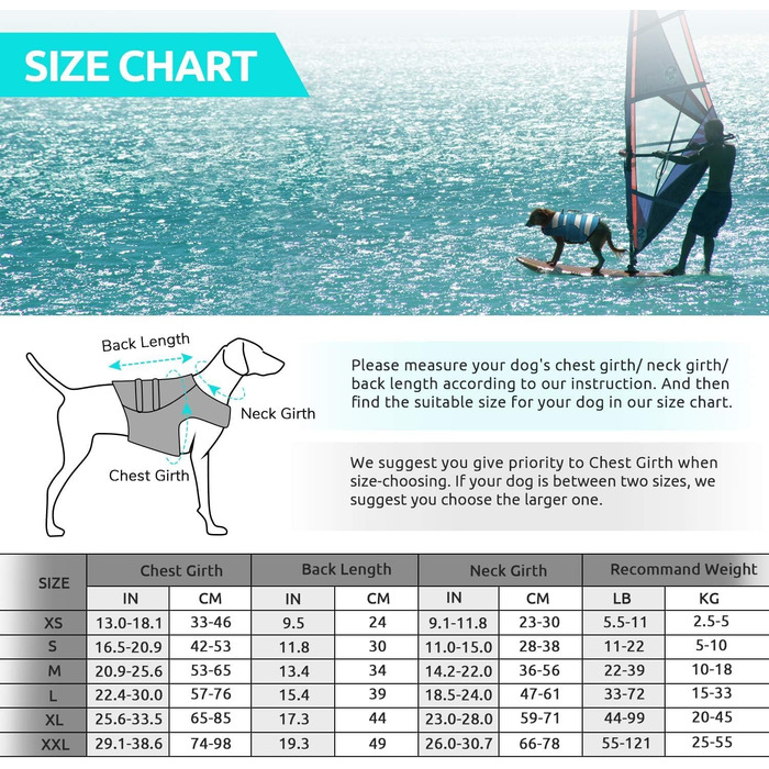 Спасальний жилет для собак, блакитний, розмір S, для джек-рассел, чихуахуа, французький бульдог, лабрадор - ASENKU