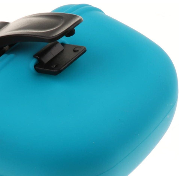 Сумка для дресирування собак з силікону, блакитна. Зручна для винагороди та перенесення ласощів. З кріпленням на ремінь. 3 кольори на вибір.