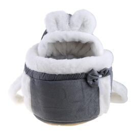 Рюкзак для собак - переноска для маленьких собак, сірий, розмір M